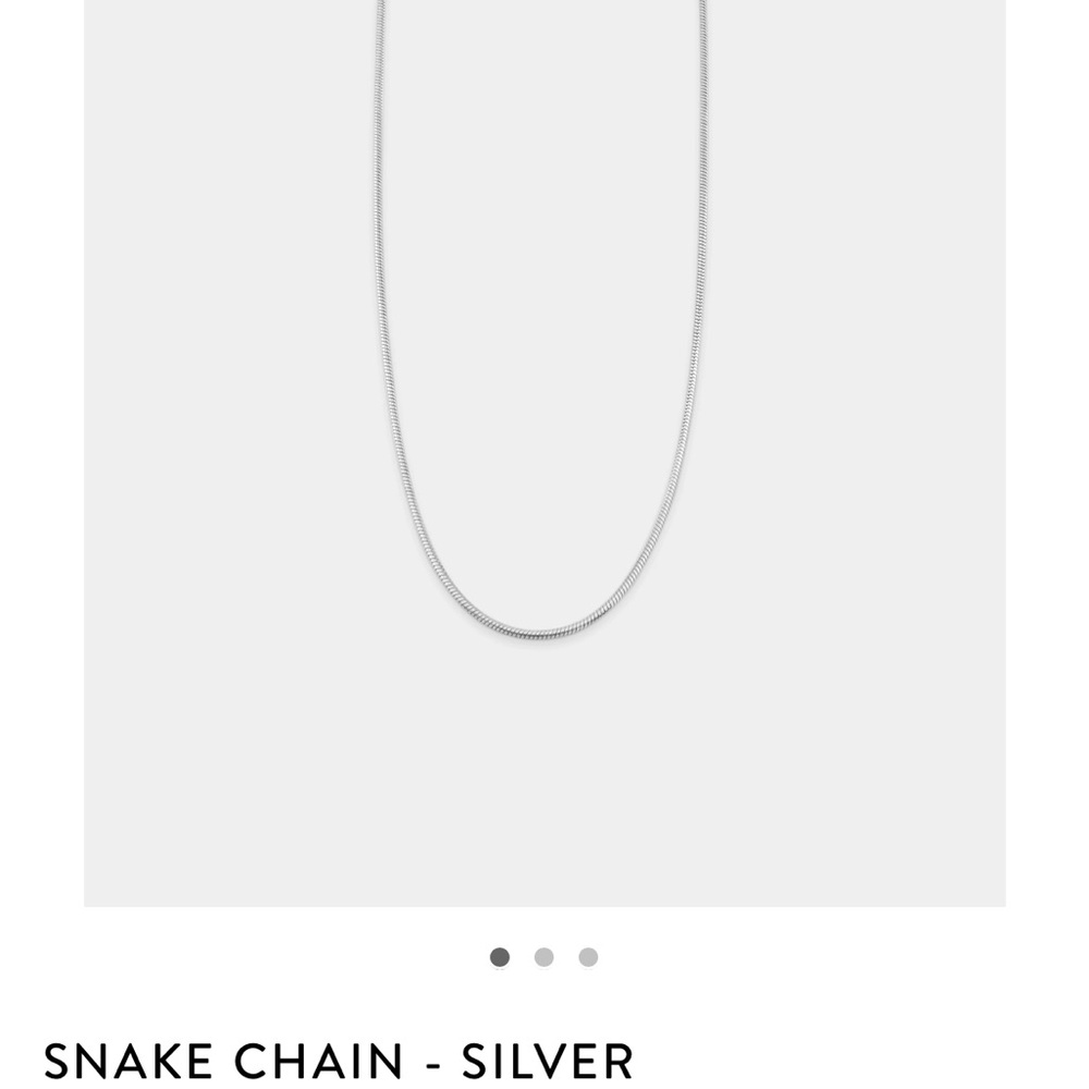 Elegant Silver Snake Chain Necklace